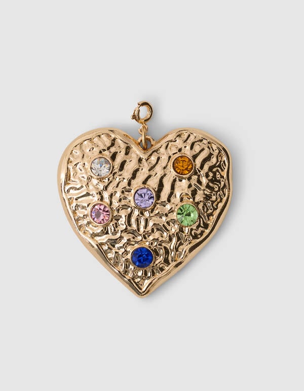 Strass Heart Bedel Goud SHOEBY ACCESSOIRES
