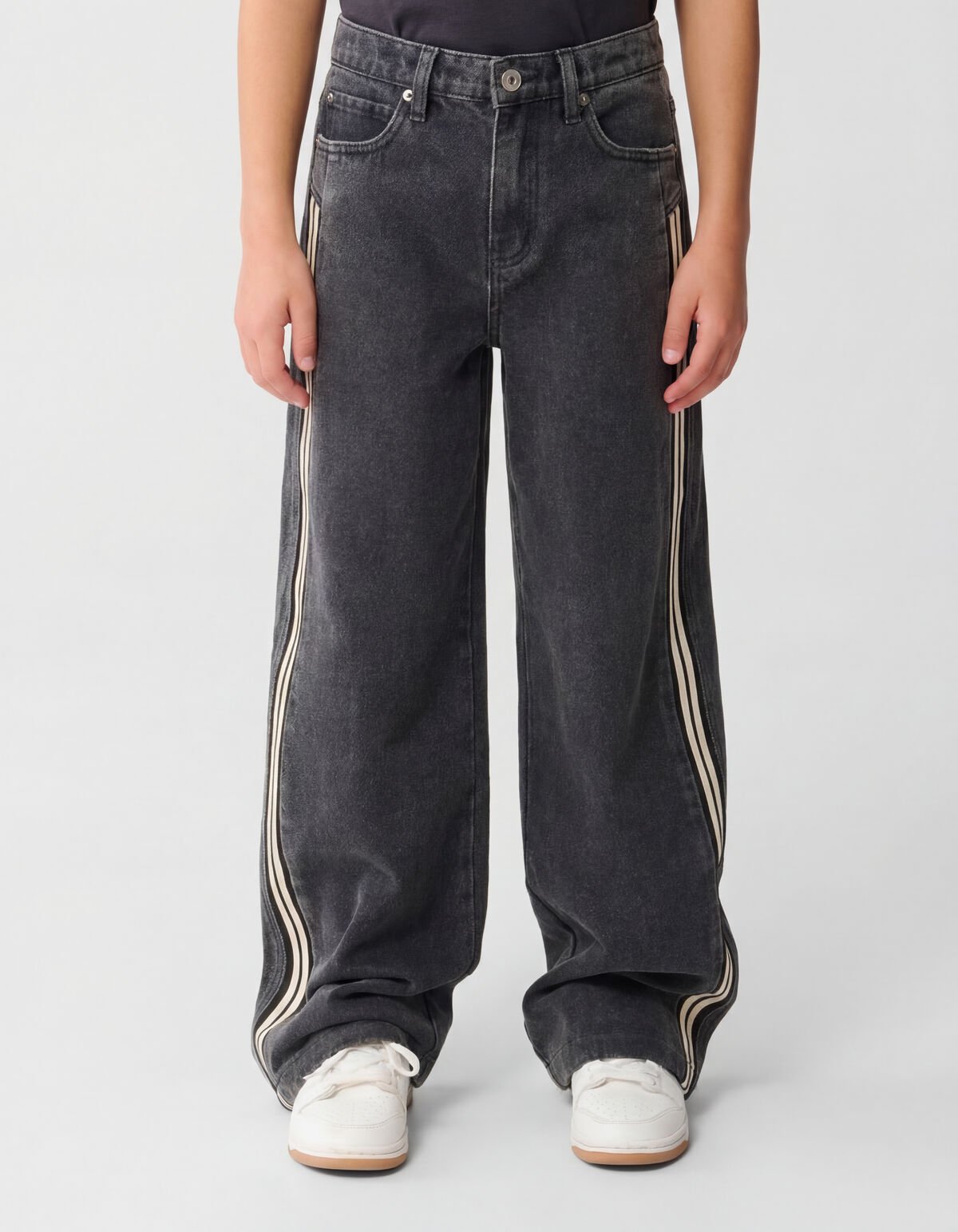 Sporty Ultra Baggy Fit Jeans Donkergrijs SHOEBY BOYS