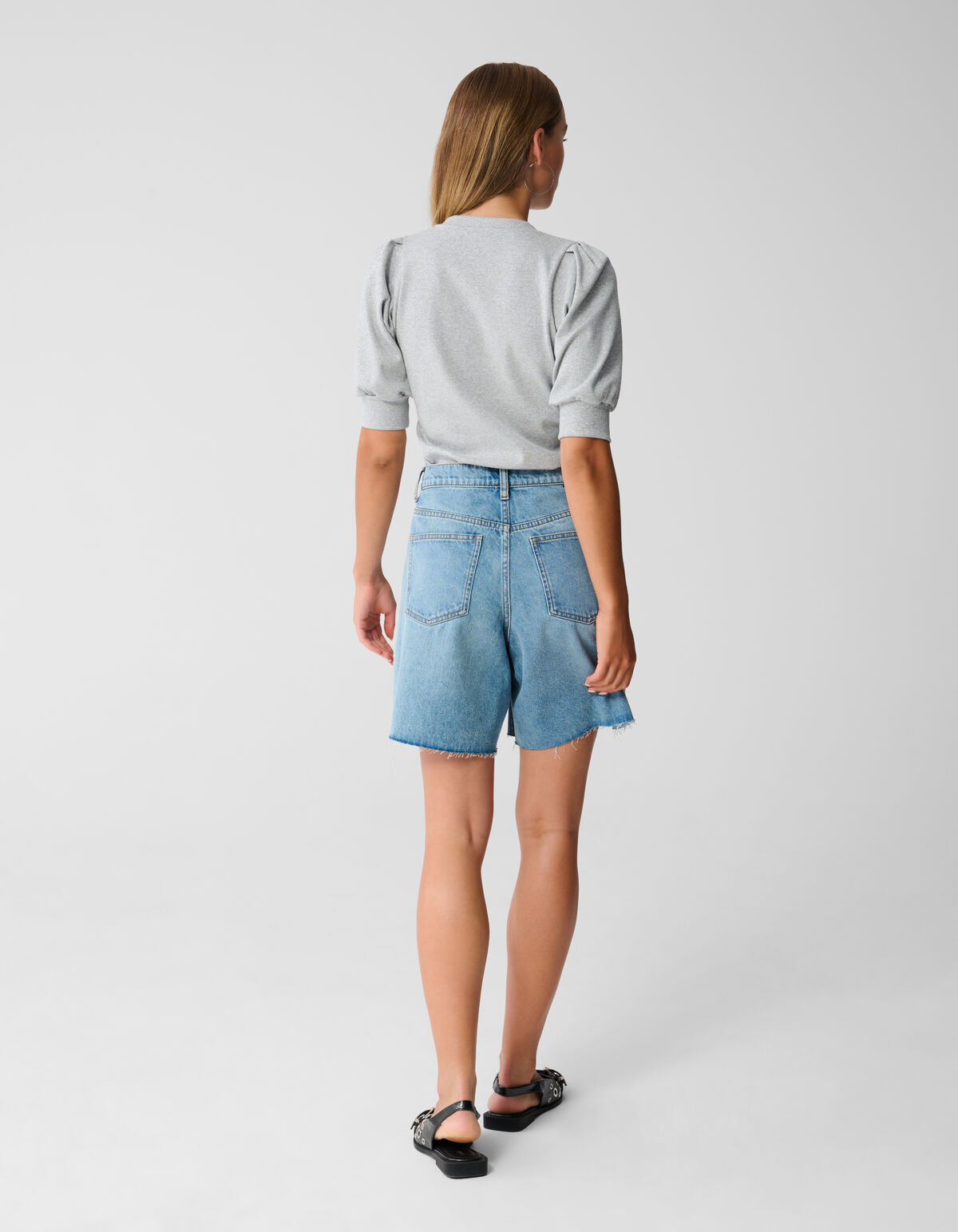 Bermuda Denim Short Mediumstone SHOEBY WOMEN