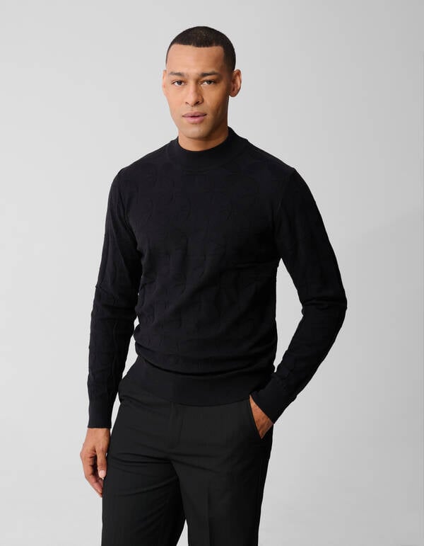 Sparkle Gebreide Trui Zwart SHOEBY MEN