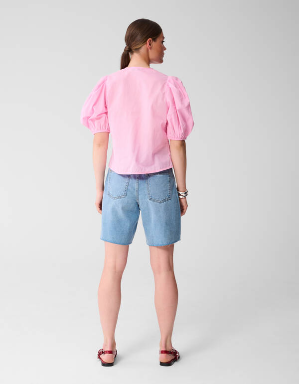 Embroidery Blouse Lichtroze SHOEBY WOMEN
