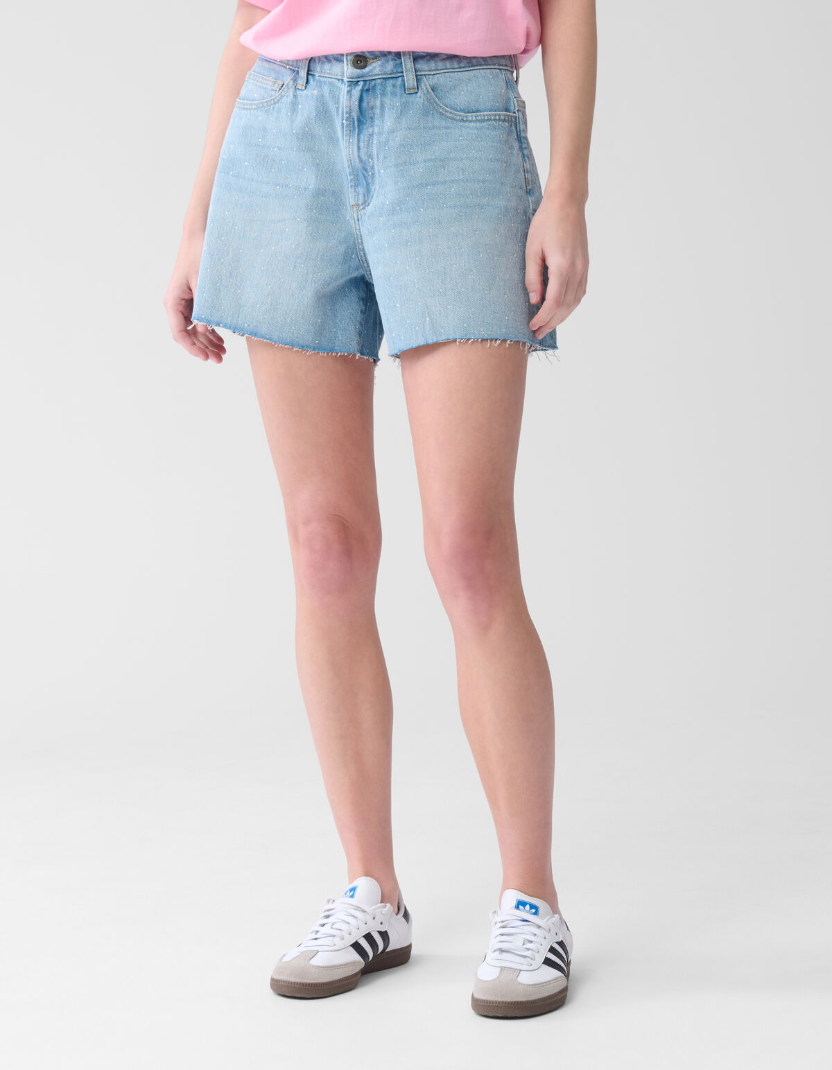 Strass Denim Short Bleached SHOEBY WOMEN