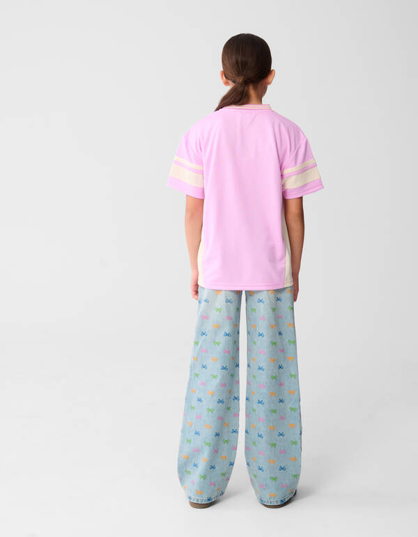 Baseball T-shirt Lichtroze SHOEBY GIRLS