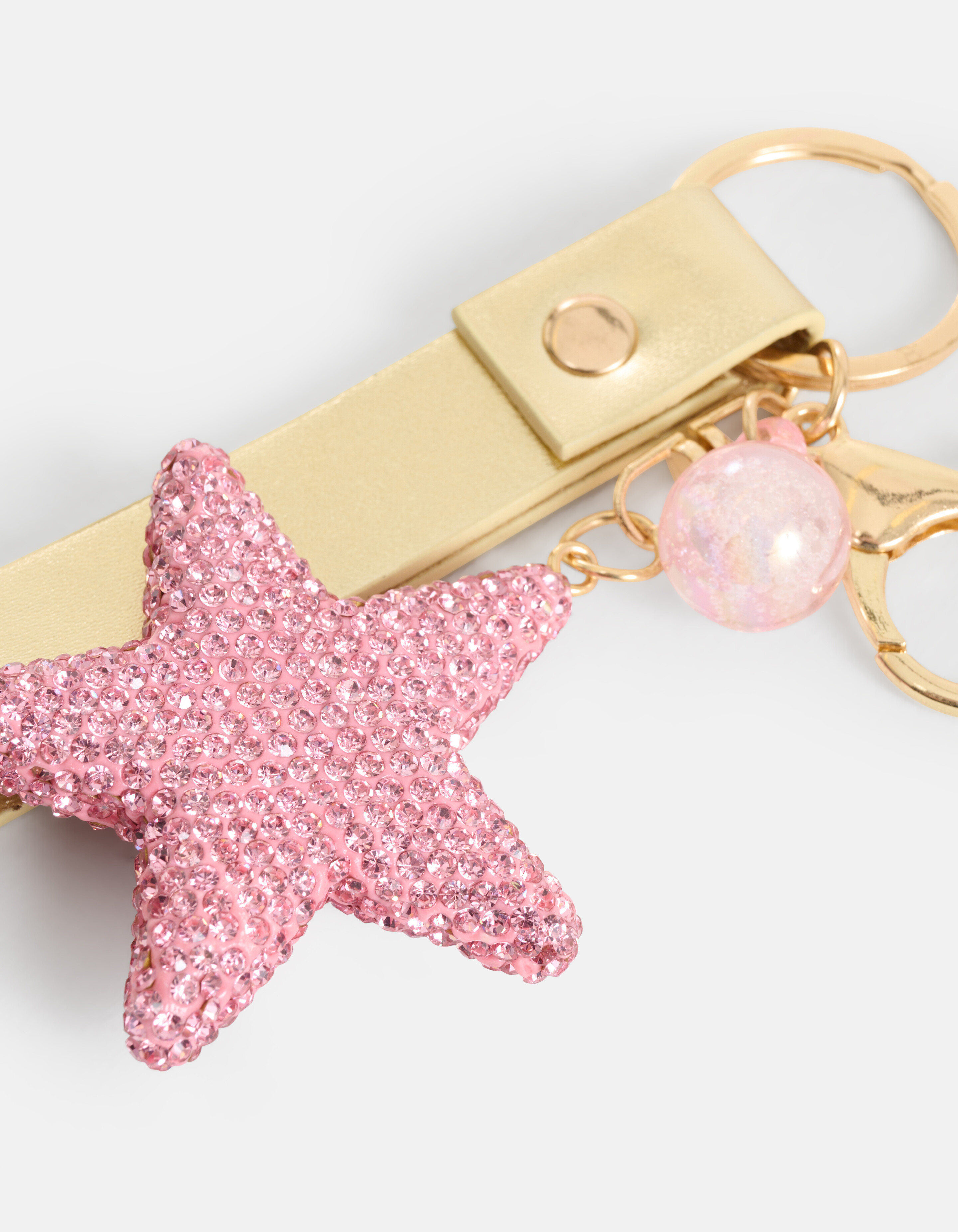 Stras Ster Sleutelhanger Roze SHOEBY ACCESSOIRES