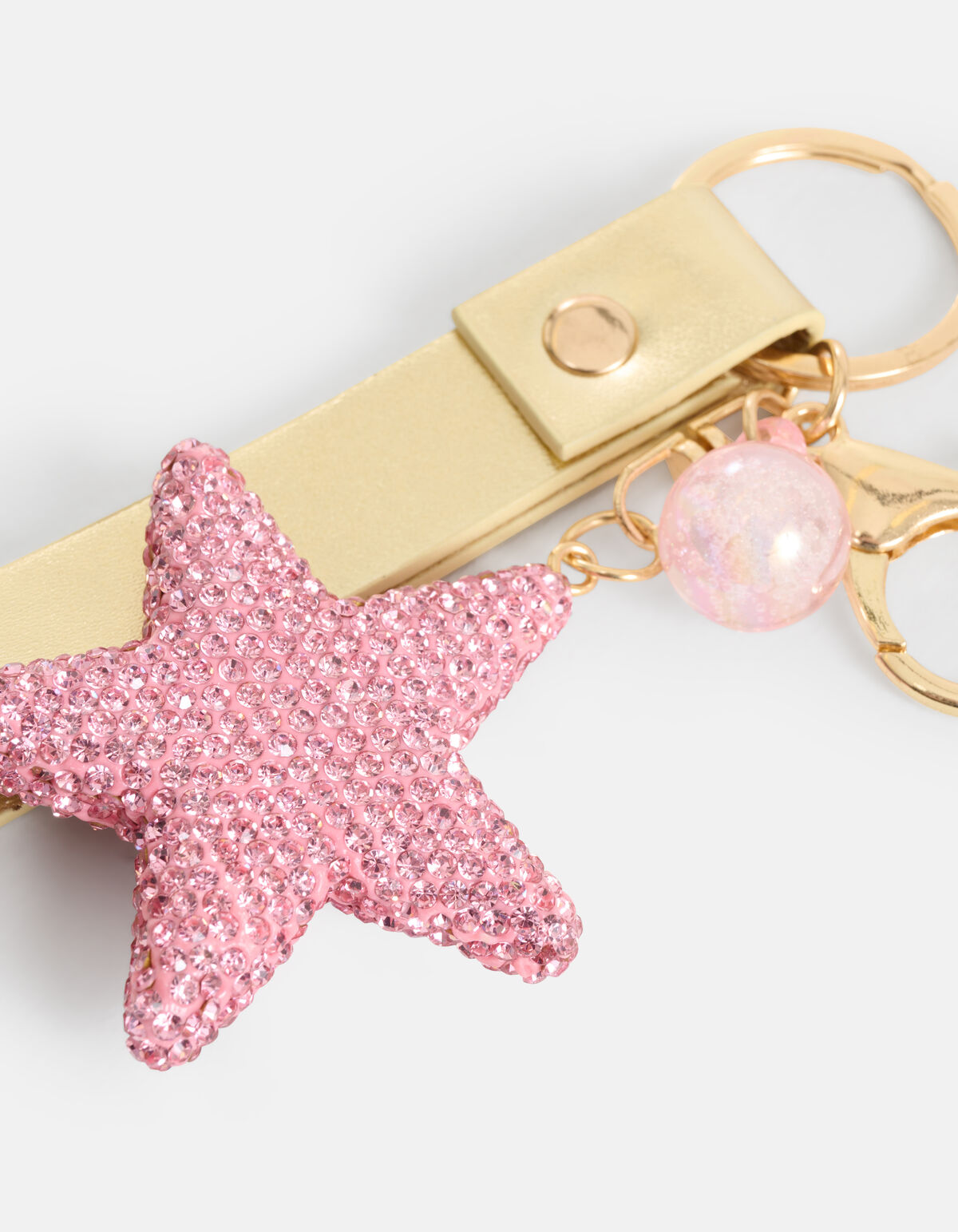 Stras Ster Sleutelhanger Roze SHOEBY ACCESSOIRES