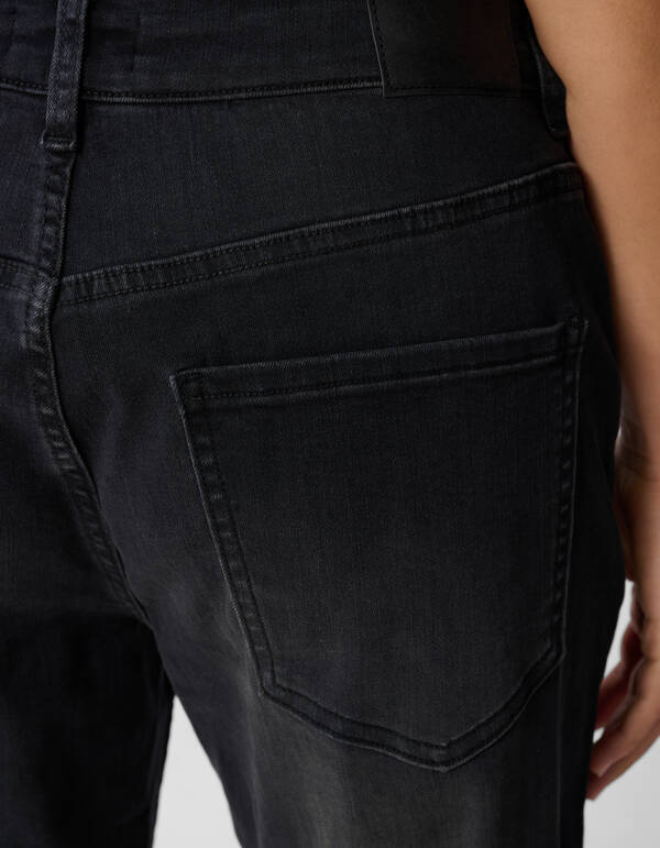 Straight Fit Jeans Donkergrijs SHOEBY WOMEN