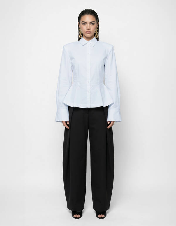 Peplum Blouse Wit SHOEBY WOMEN