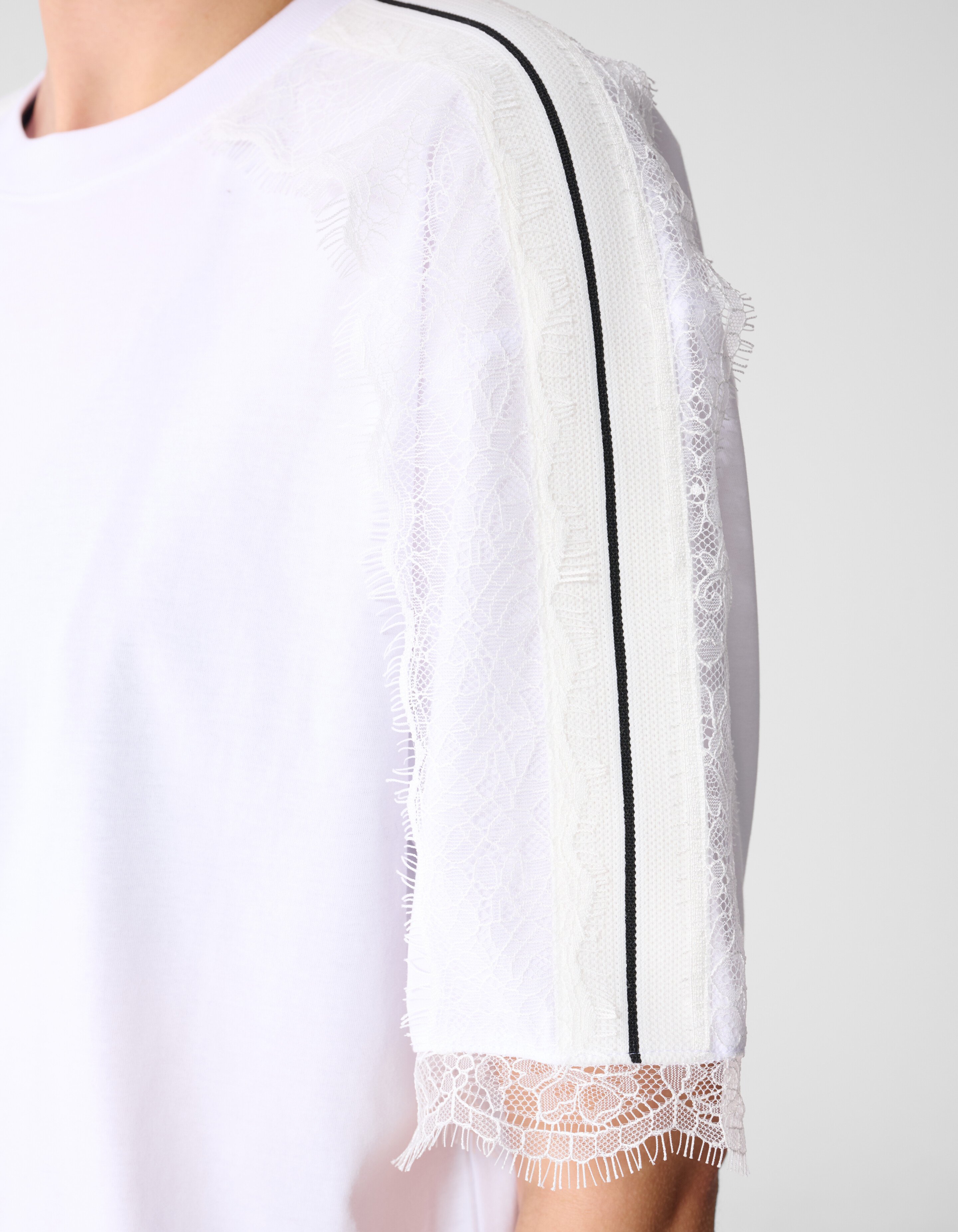 Kanten T-shirt Wit SHOEBY WOMEN