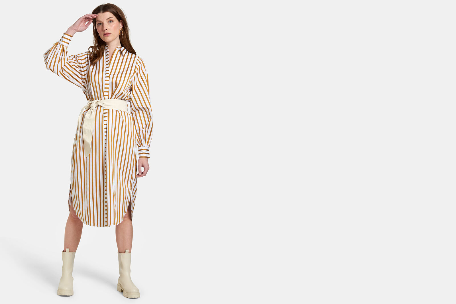 Poplin Blouse Jurk