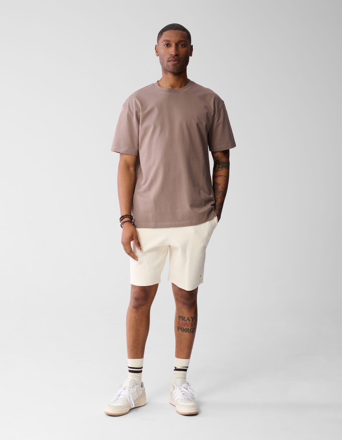 Pique Short Gebroken Wit SHOEBY MEN