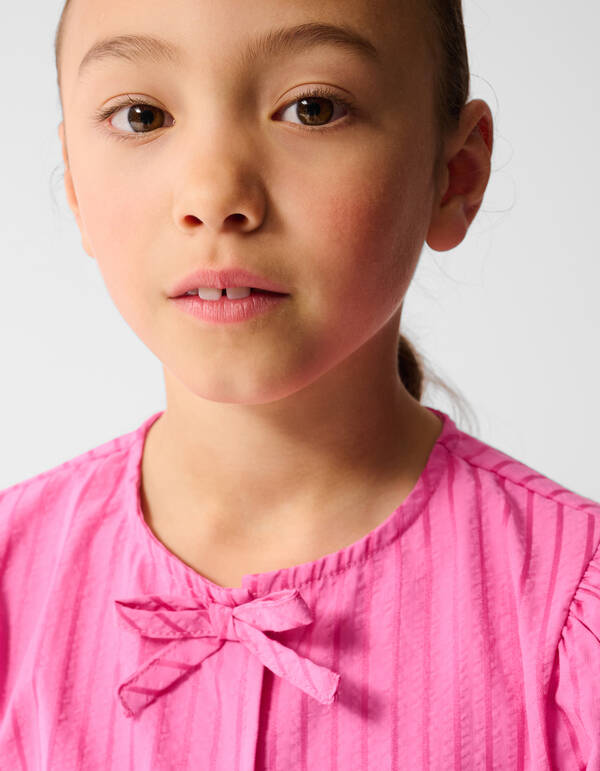 Stripe Strik Top Roze SHOEBY GIRLS