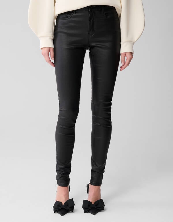 Coated Broek Zwart Eksept