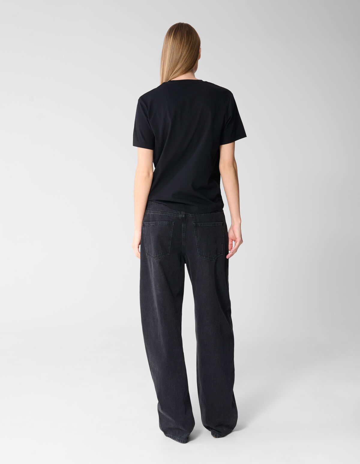 Basis T-shirt Zwart SHOEBY WOMEN