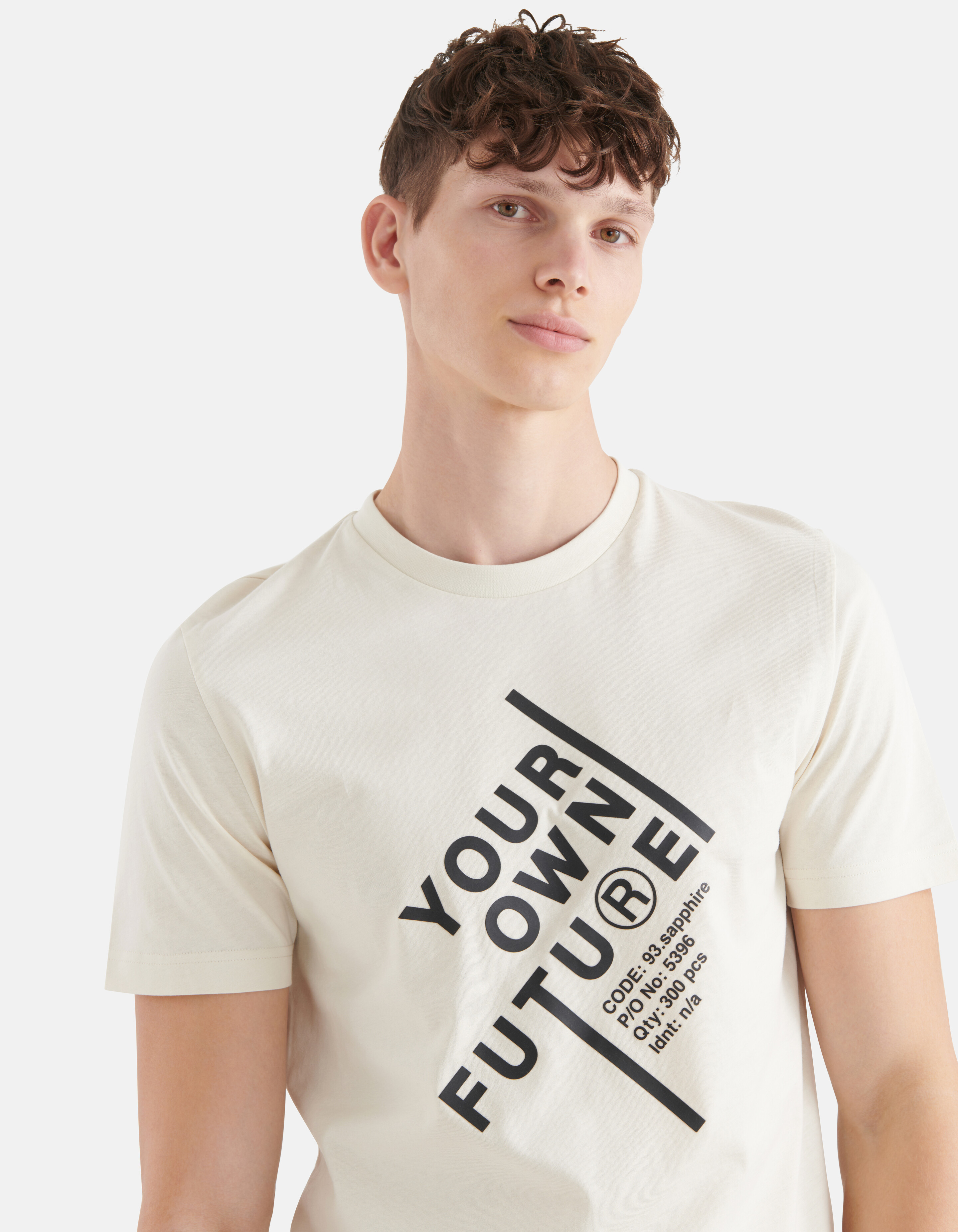 Artwork T-shirt Gebroken Wit SHOEBY MEN