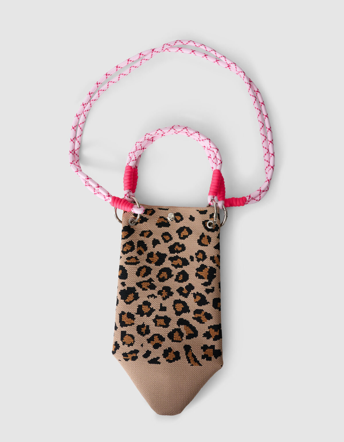 Gebreide Leopard Tas Lichtbruin SHOEBY GIRLS