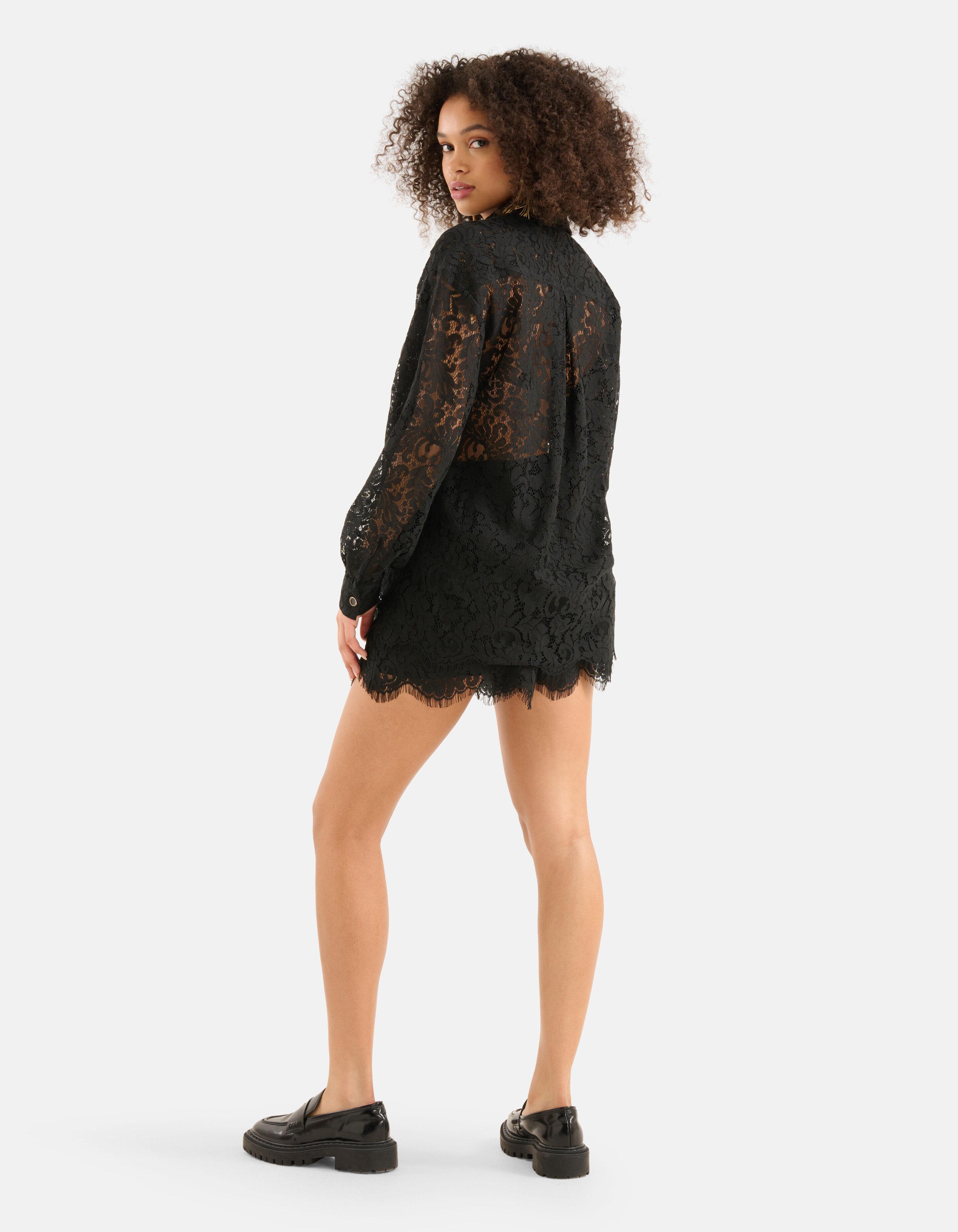 Kanten Blouse Zwart SHOEBY WOMEN