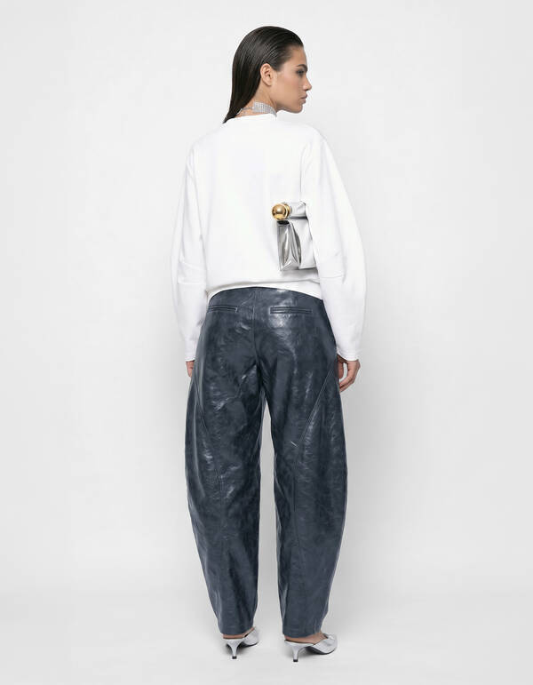 Asymmetric Barrel Fit Broek Donkergrijs SHOEBY WOMEN