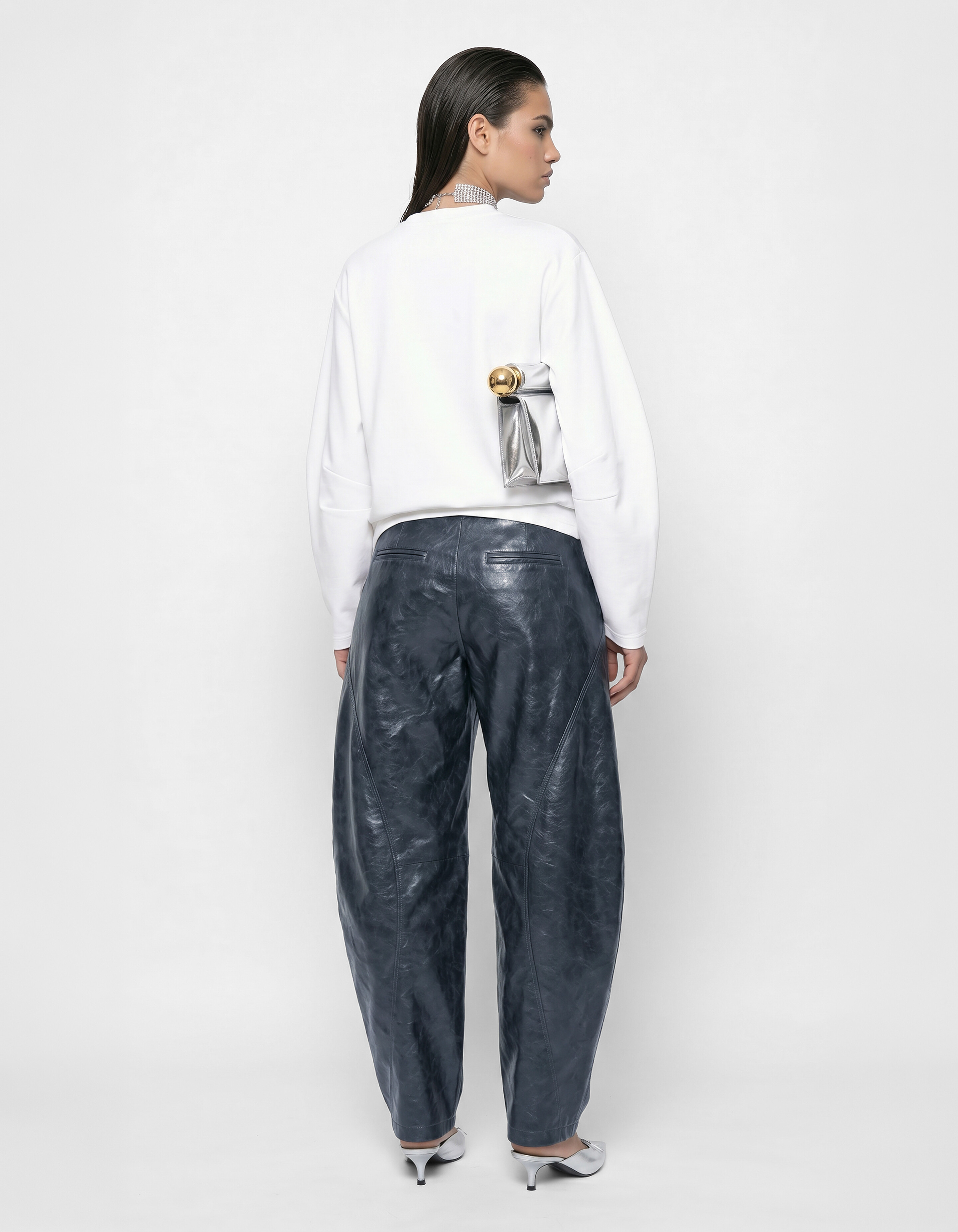 Asymmetric Barrel Fit Broek Donkergrijs SHOEBY WOMEN