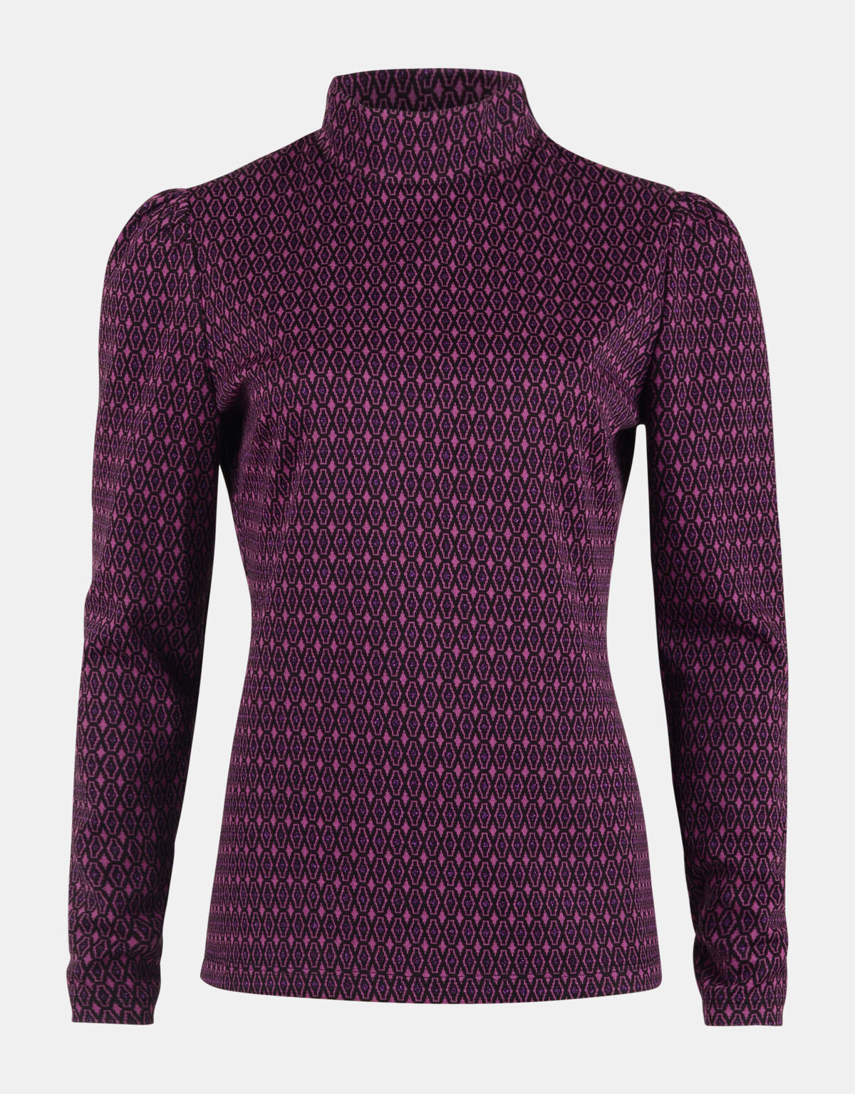 Retro Print Top Paars EKSEPT