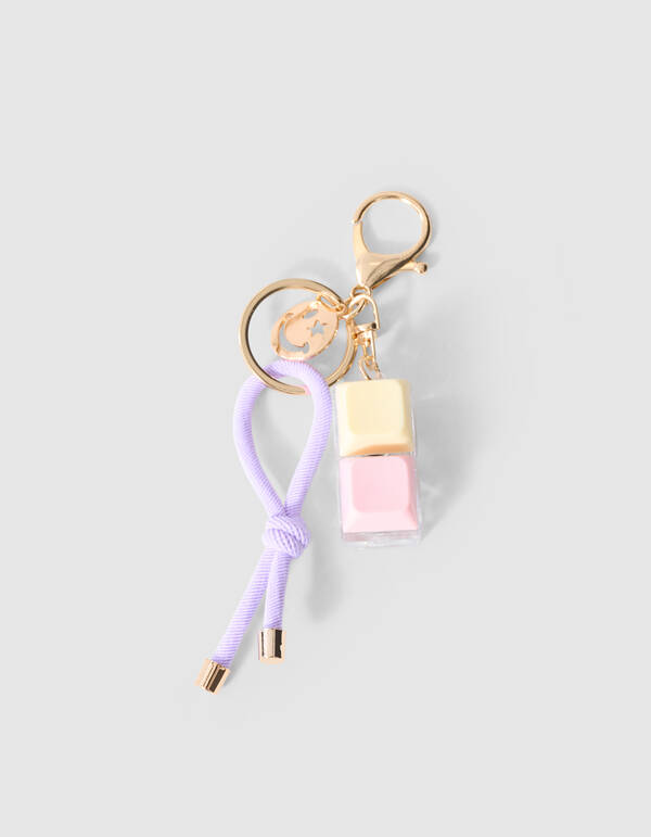 Smile Click Sleutelhanger Paars SHOEBY ACCESSOIRES