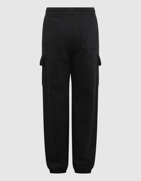 Loose Fit Cargo Broek Donkergrijs SHOEBY BOYS