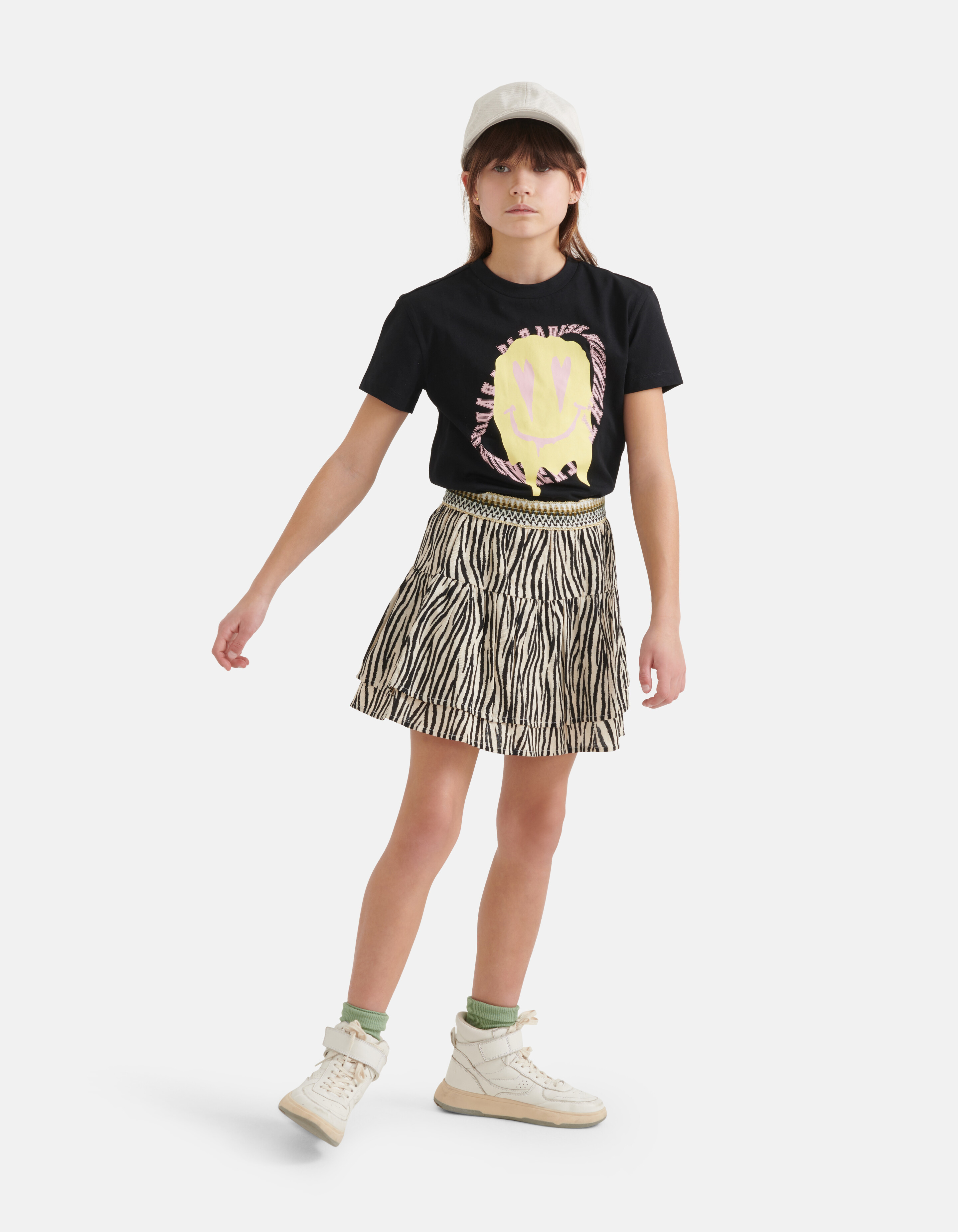 Loose Fit T-shirt Zwart SHOEBY GIRLS
