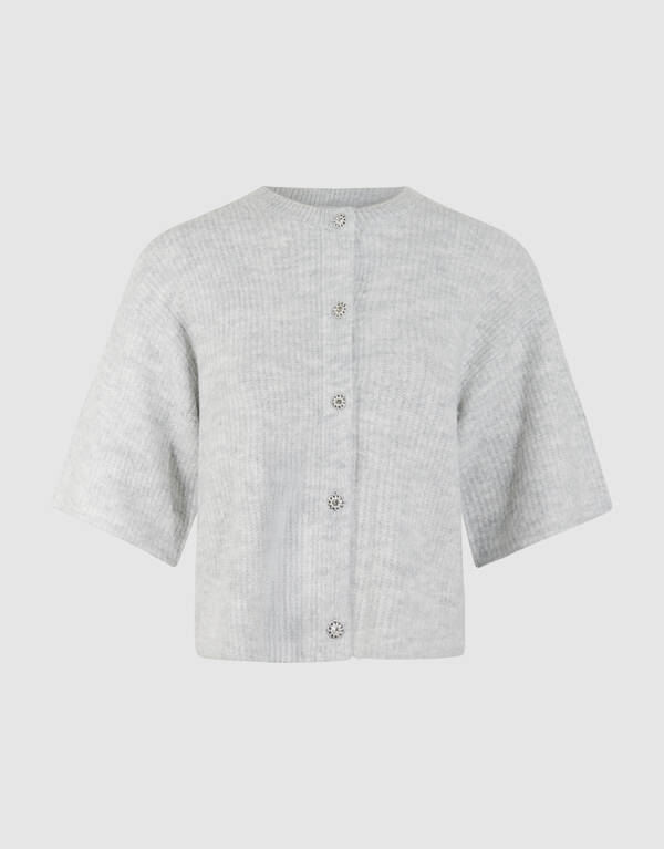 Korte Mouwen Vest Lichtgrijs SHOEBY WOMEN