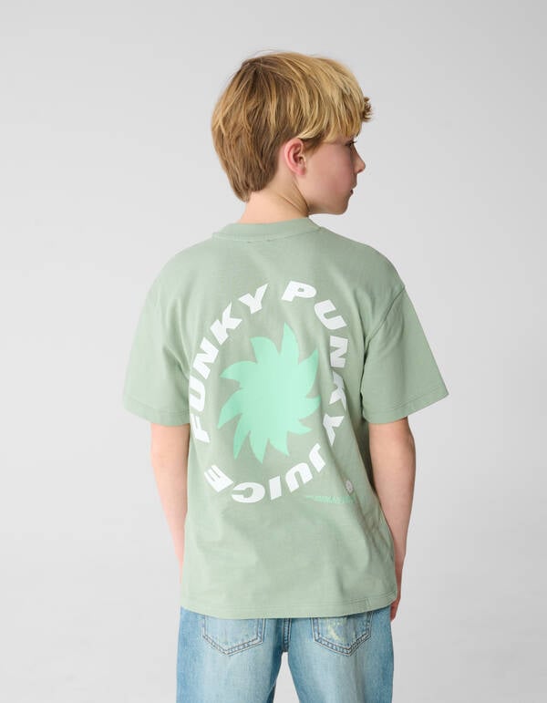 Funky Artwork T-shirt Groen SHOEBY BOYS