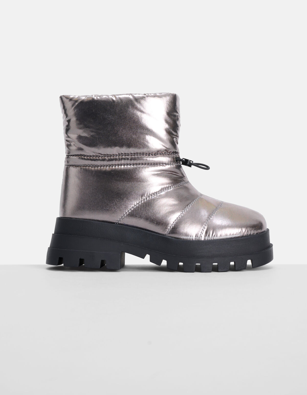 Metallic Laars Zilver SHOEBY SHOES