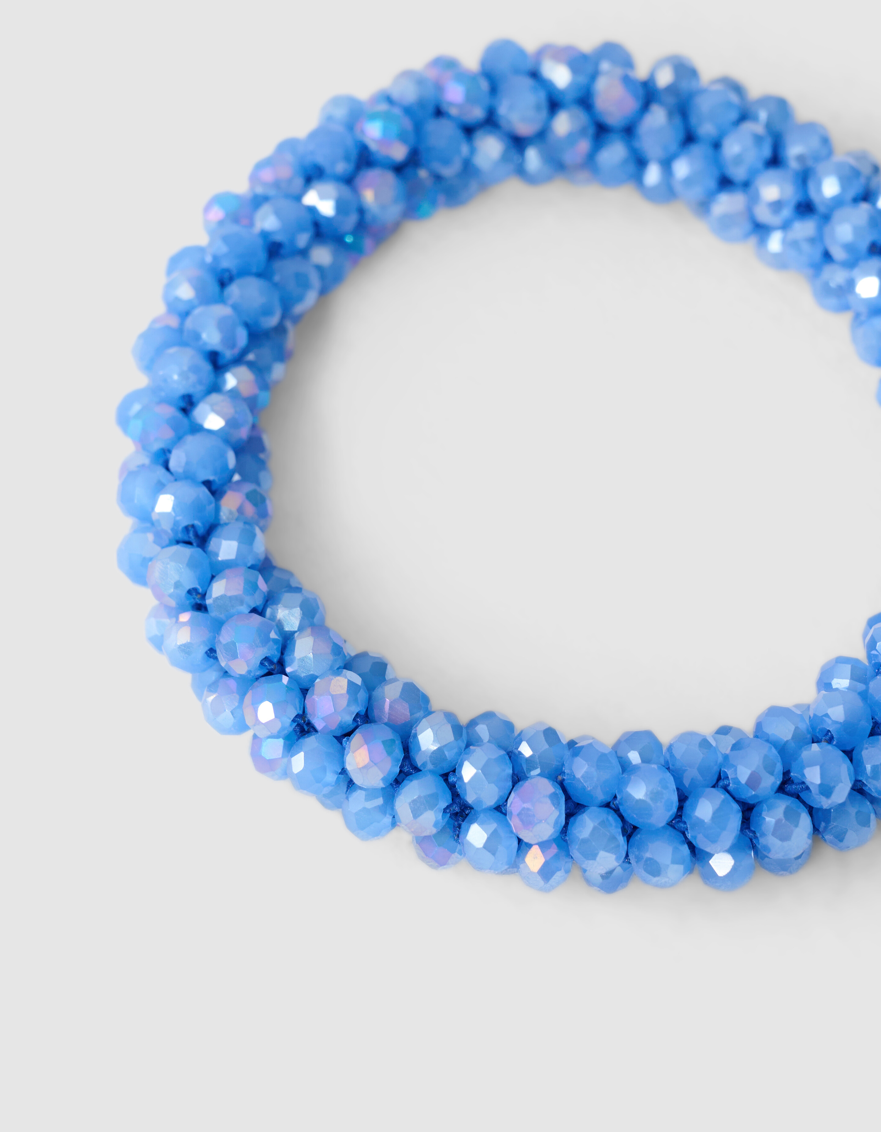 Beaded Haarelastiek lichtblauw SHOEBY ACCESSOIRES