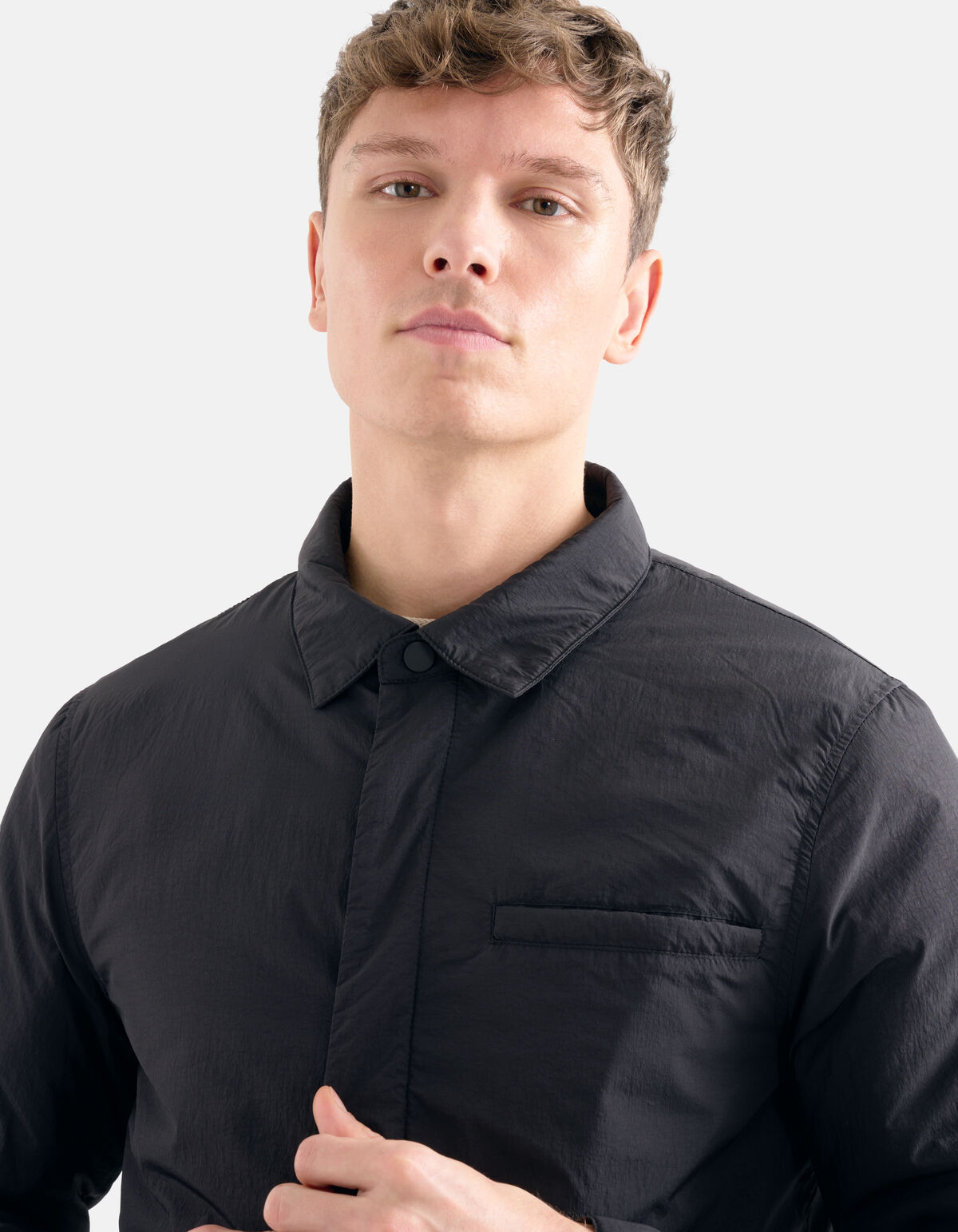 Padded Overshirt Zwart SHOEBY MEN