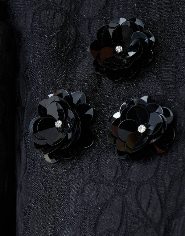 Flower Puff Blazer Zwart SHOEBY GIRLS