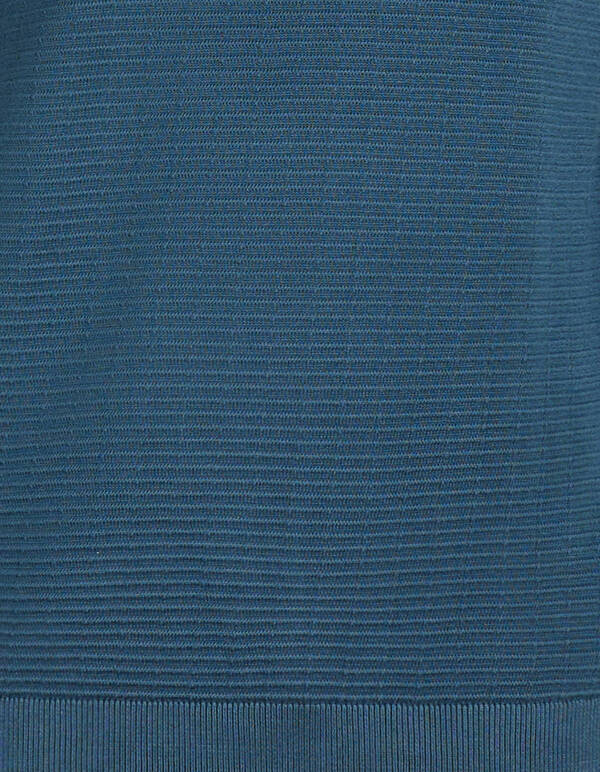 Rib Gebreide Trui Donkerblauw SHOEBY MEN