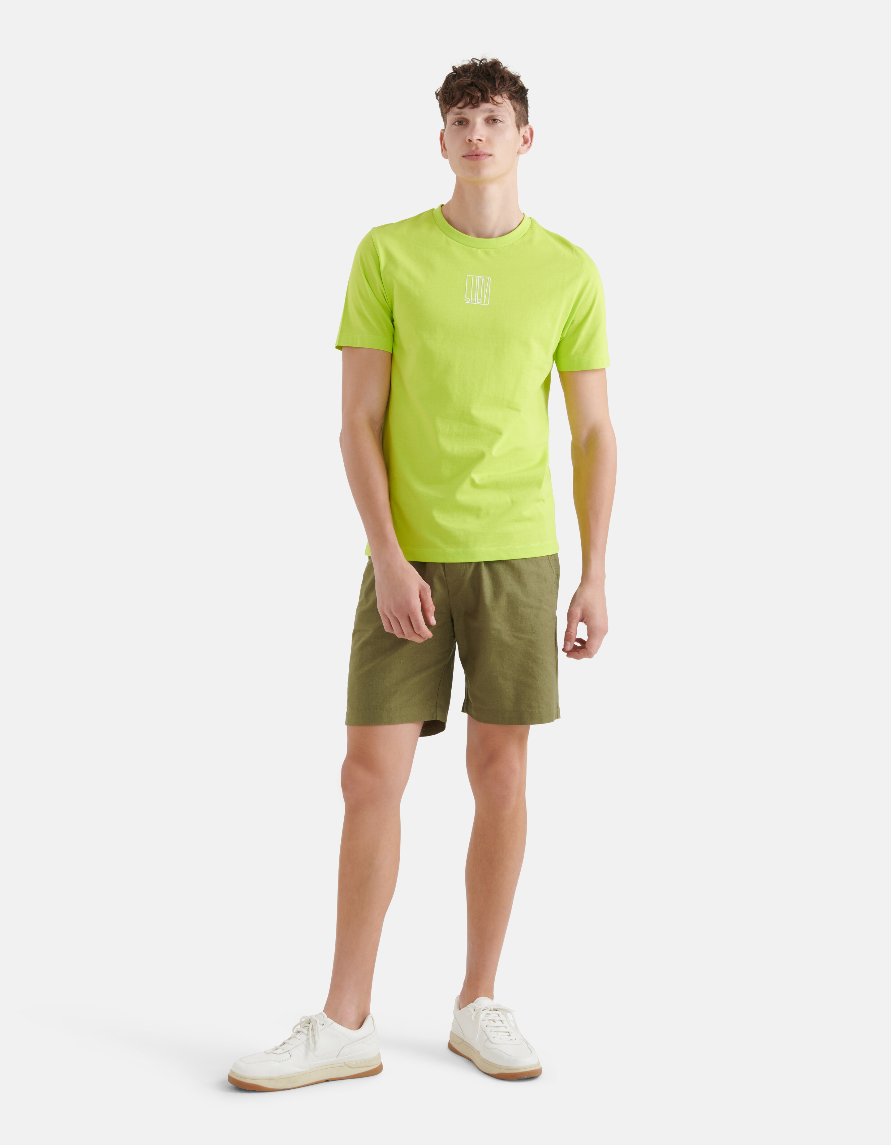 Tekst T-shirt Groen SHOEBY MEN