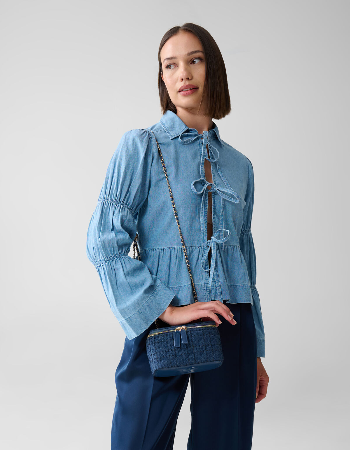 Quilted Tas Donkerblauw SHOEBY ACCESSOIRES