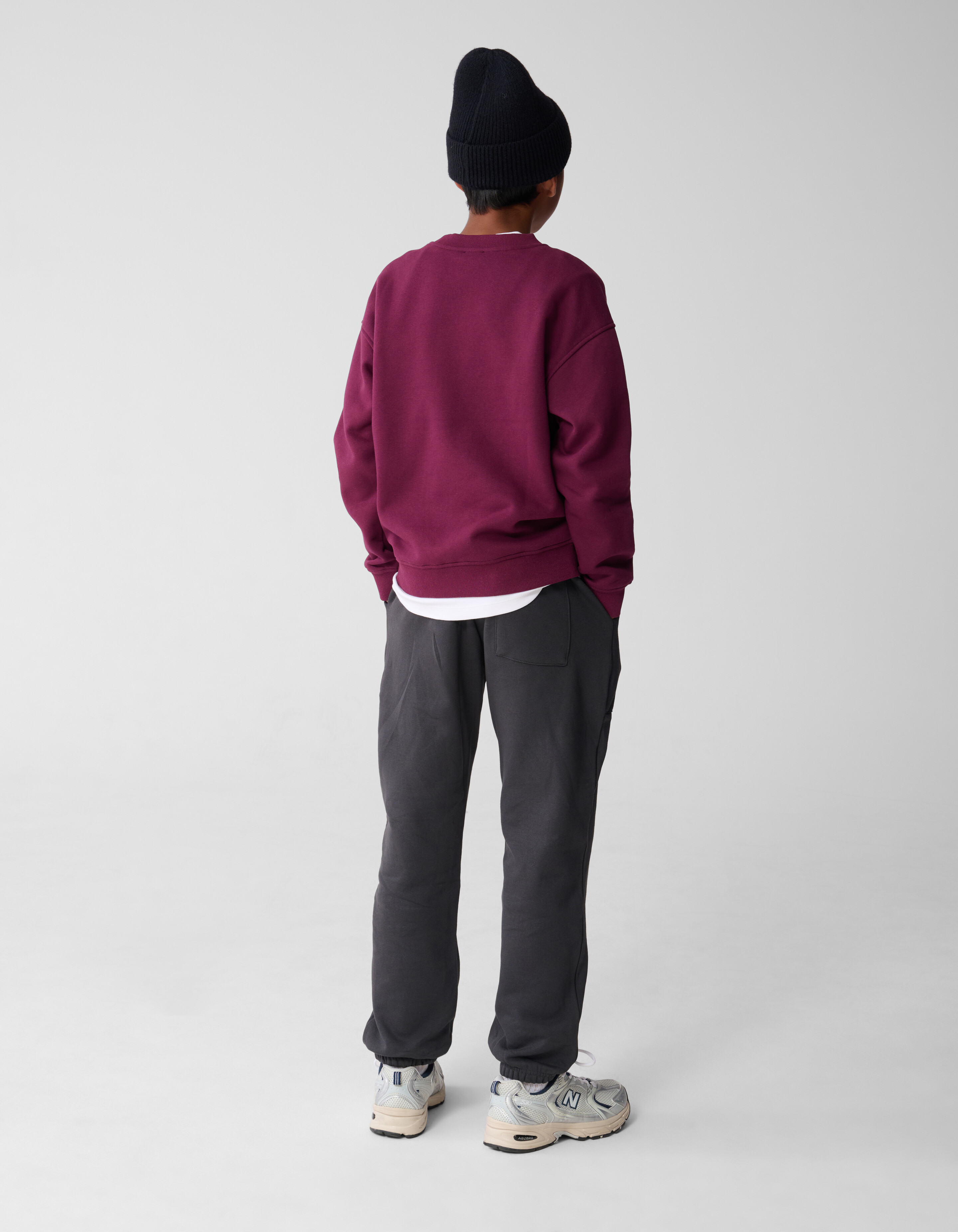 Sporty Sweater Donkerpaars SHOEBY BOYS
