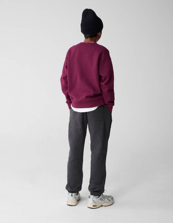 Sporty Sweater Donkerpaars SHOEBY BOYS