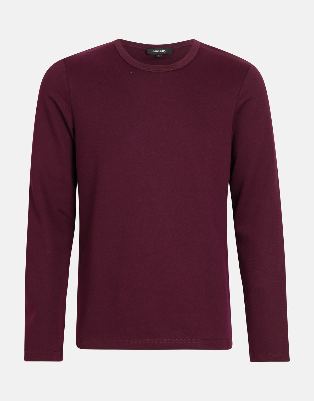 Structuur T-shirt Bordeaux SHOEBY MEN