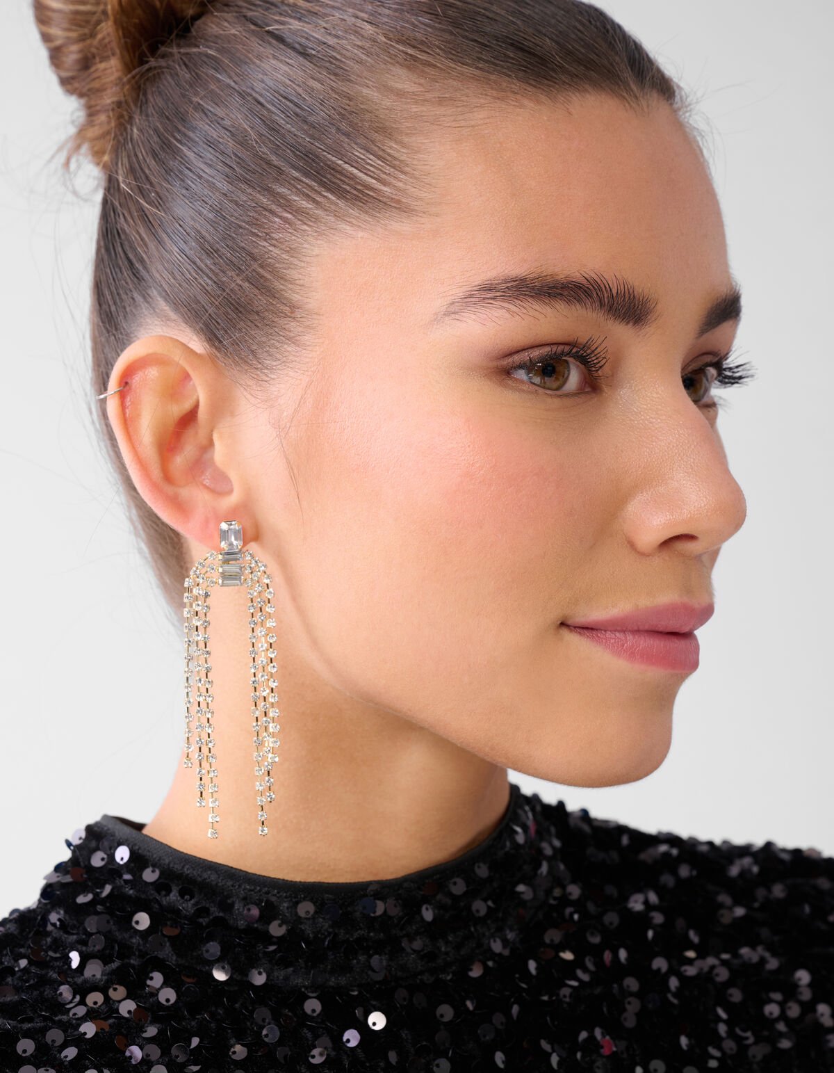 Strass Oorbellen Goud SHOEBY ACCESSOIRES