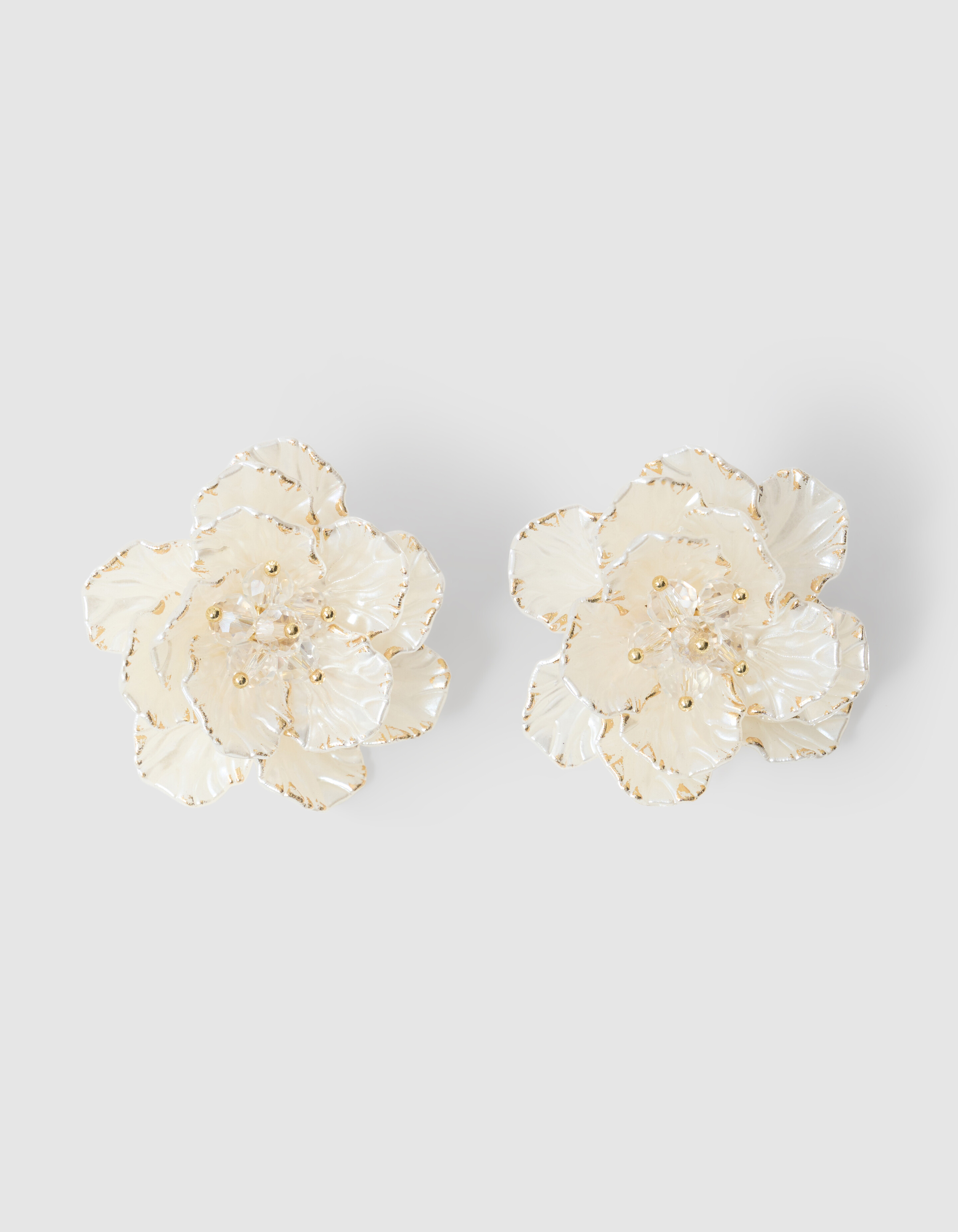 Flower Oorbellen Gebroken Wit SHOEBY ACCESSOIRES
