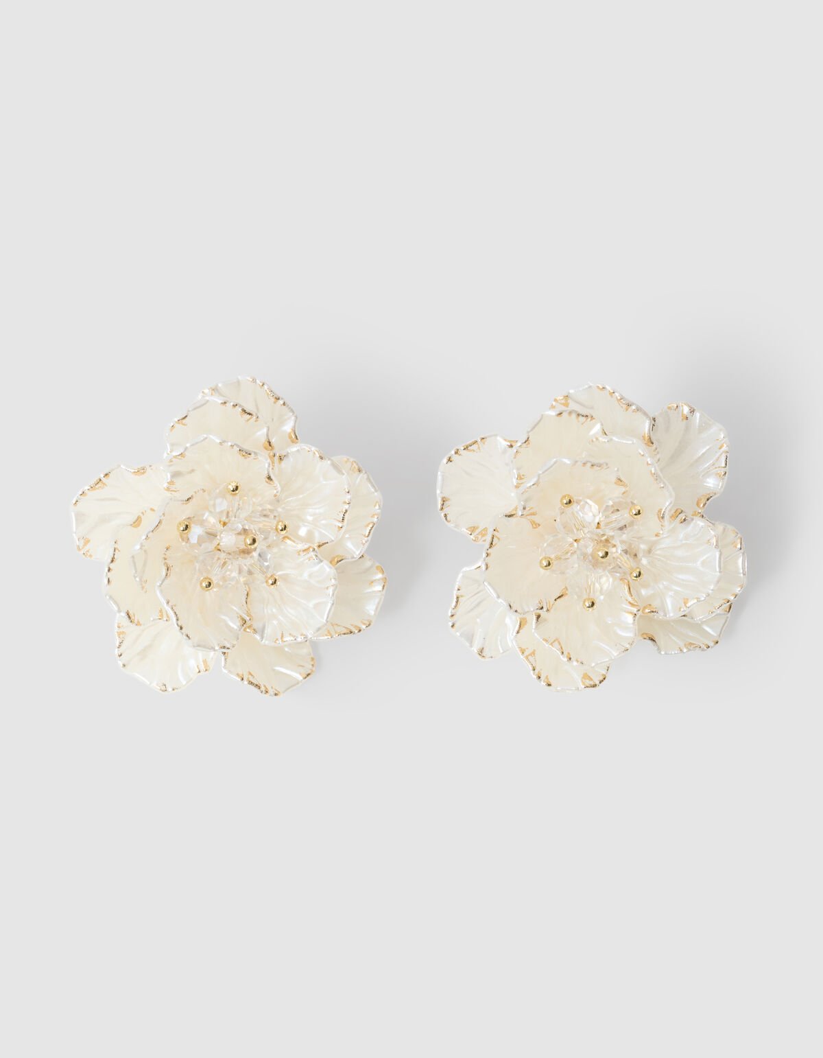 Flower Oorbellen Gebroken Wit SHOEBY ACCESSOIRES