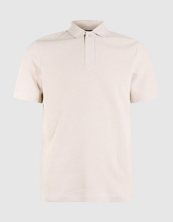 Waffle Polo Lichtgrijs SHOEBY MEN
