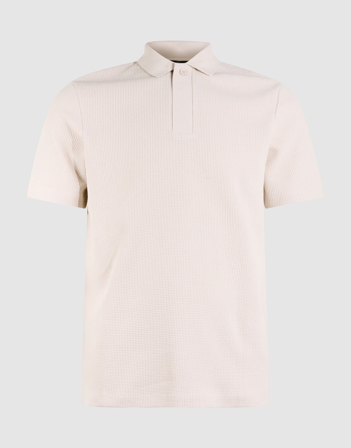 Waffle Polo Lichtgrijs SHOEBY MEN