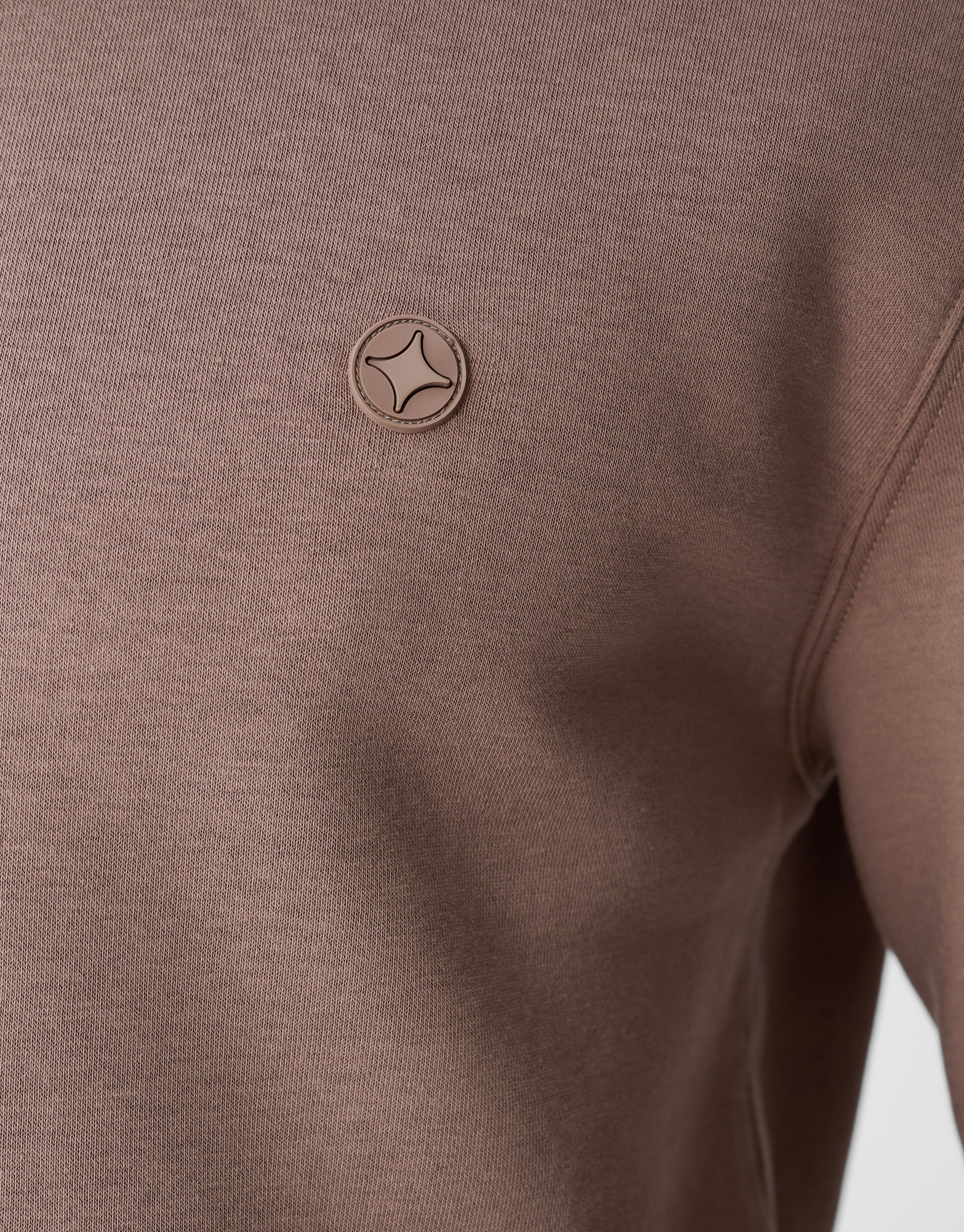 Badge Sweater Lichtbruin SHOEBY MEN