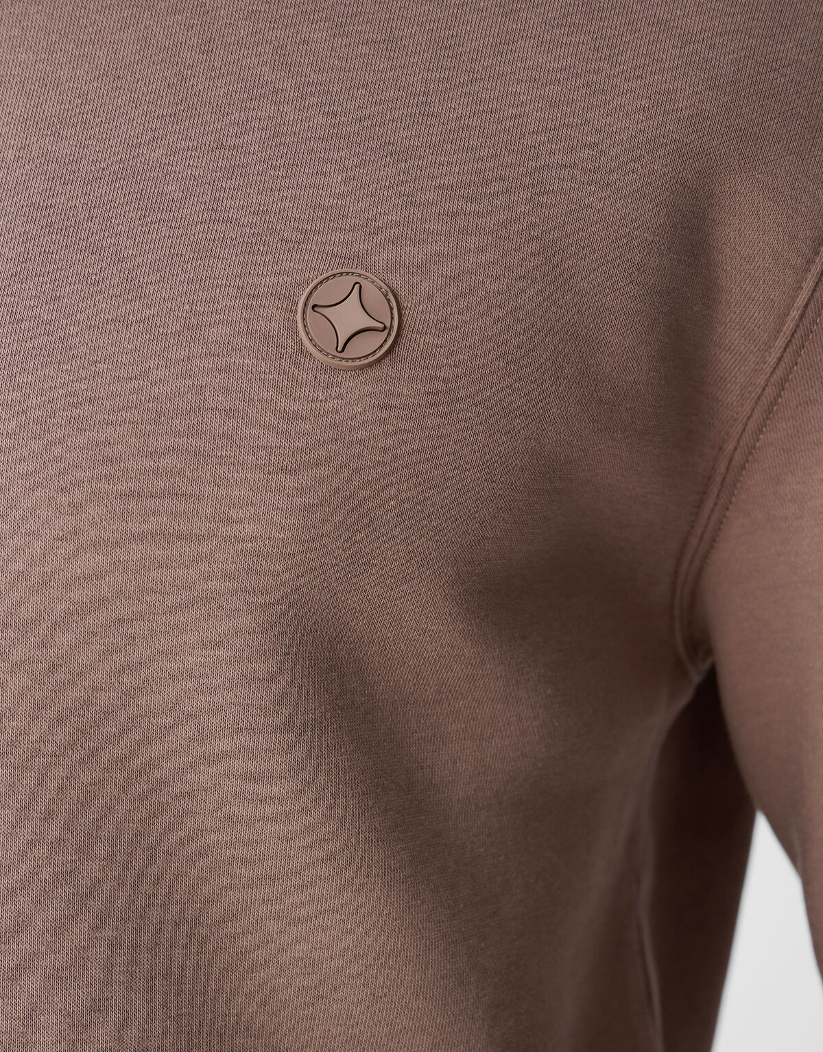 Badge Sweater Lichtbruin SHOEBY MEN