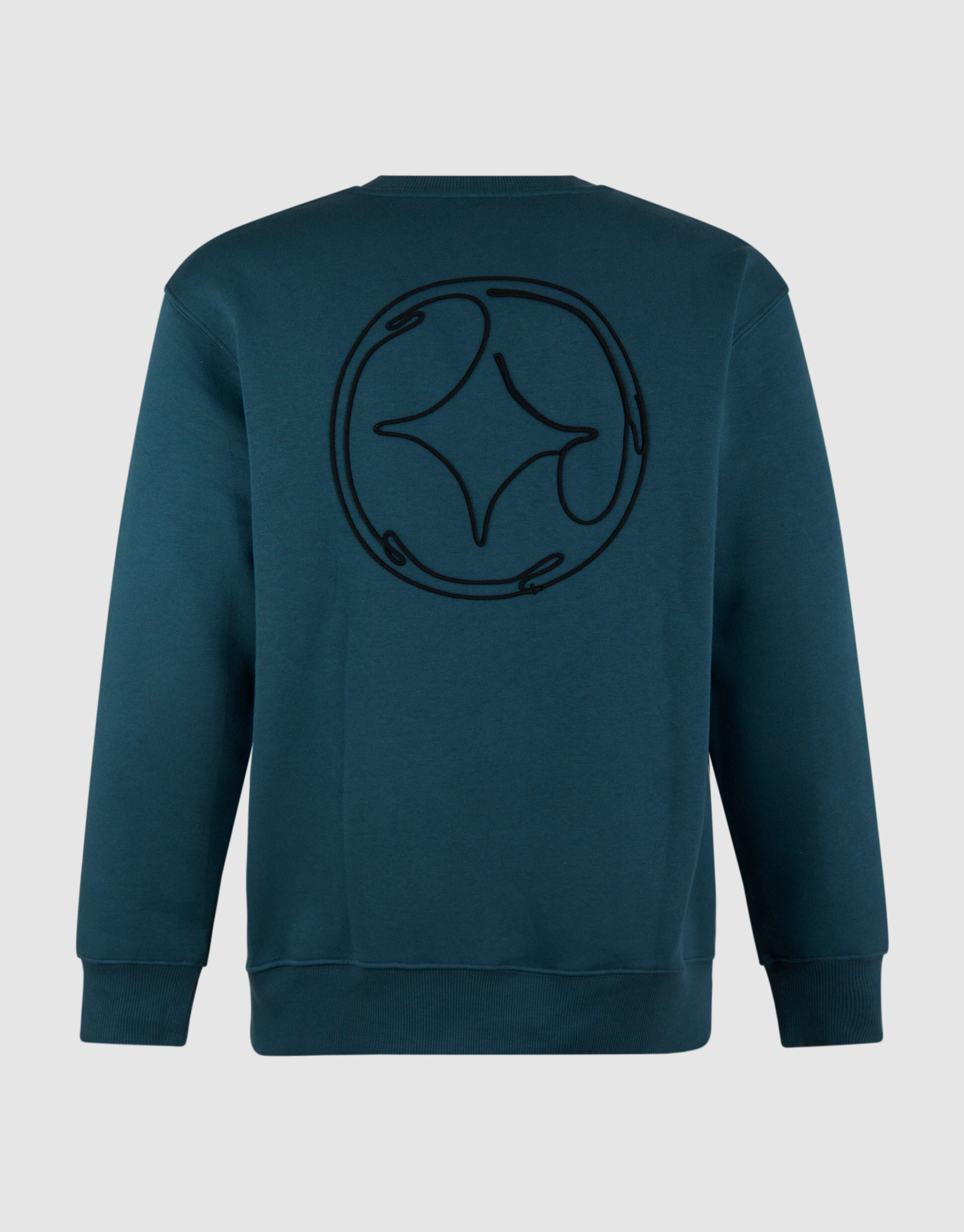 Cord Artwork Sweater Donkergroen SHOEBY MEN