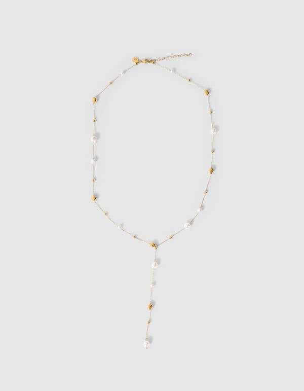 Small Pearl Ketting Goud SHOEBY ACCESSOIRES