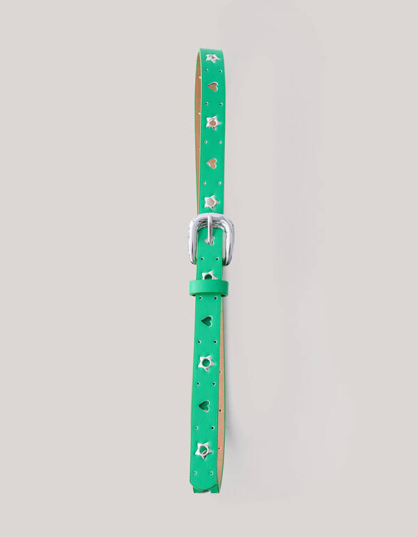 Heart Riem Groen SHOEBY ACCESSOIRES