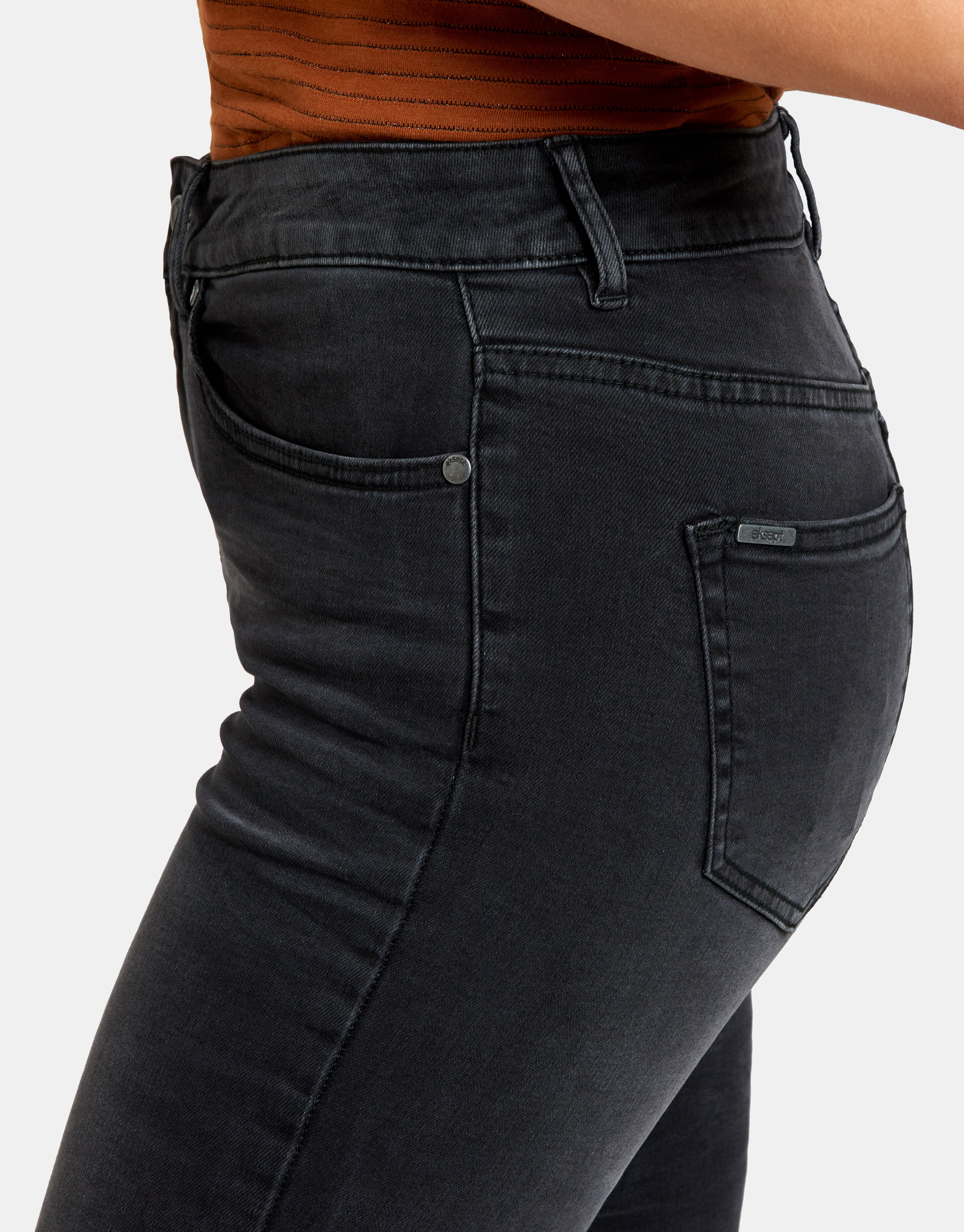 Skinny Jeans Zwart L34 Eksept