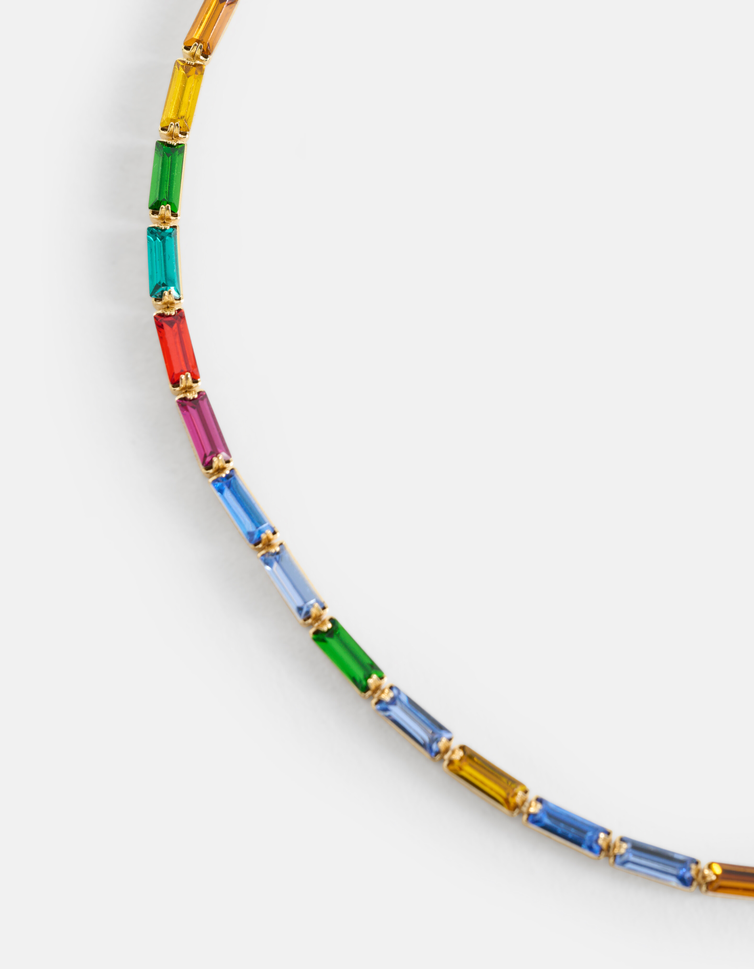 Multi Strass Ketting Goud SHOEBY ACCESSOIRES